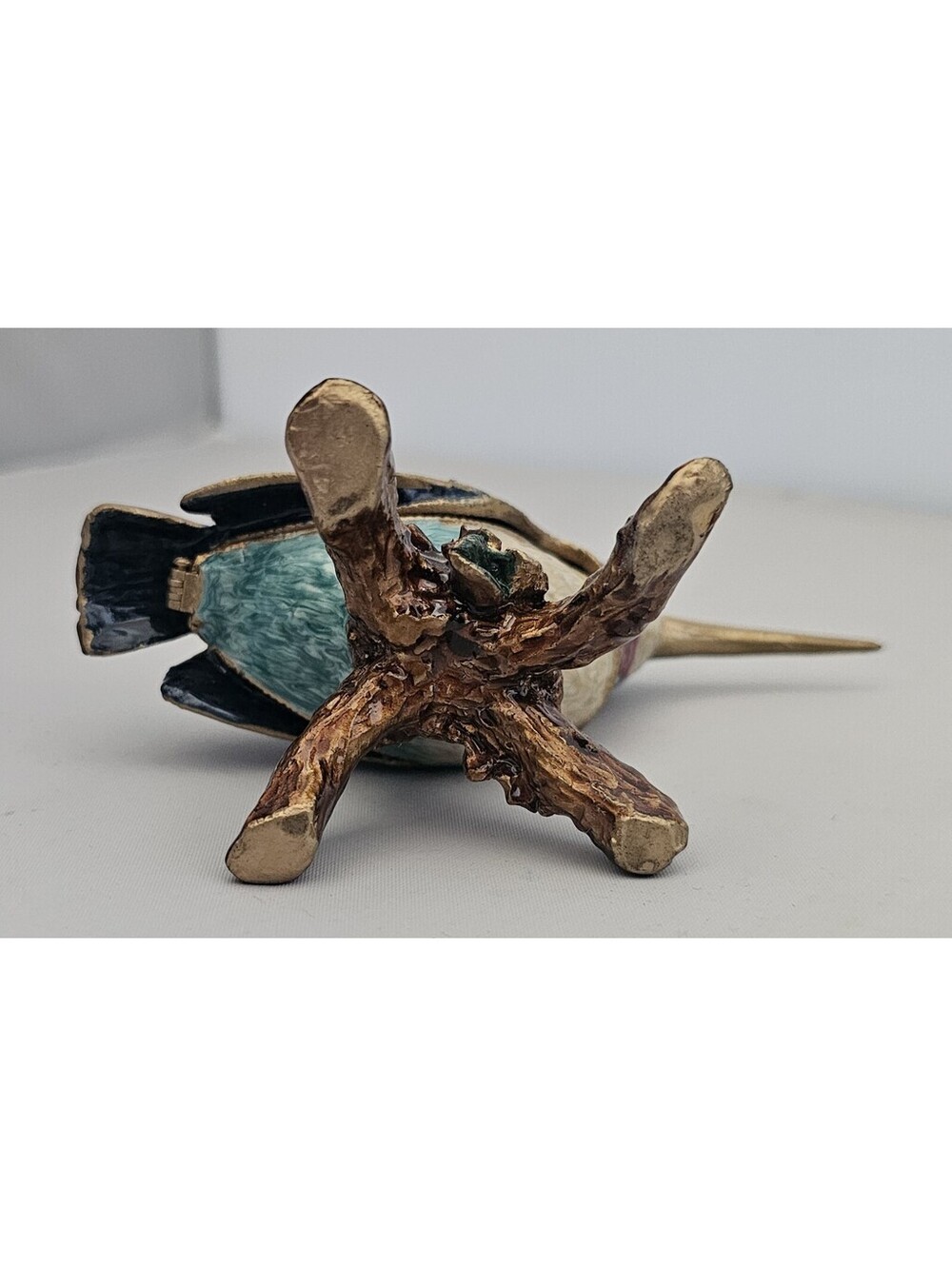 Ciel Collectables Humming Bird Trinket Box, Hand Set Swarovski Crystals, Enamel - Picture 5 of 6